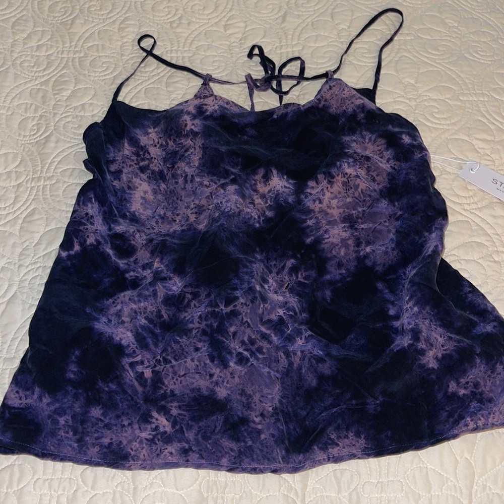 Anthropologie // Stateside Cupro Tie Dye Tank {Purple} NWT๐ - Picture 6 of 14